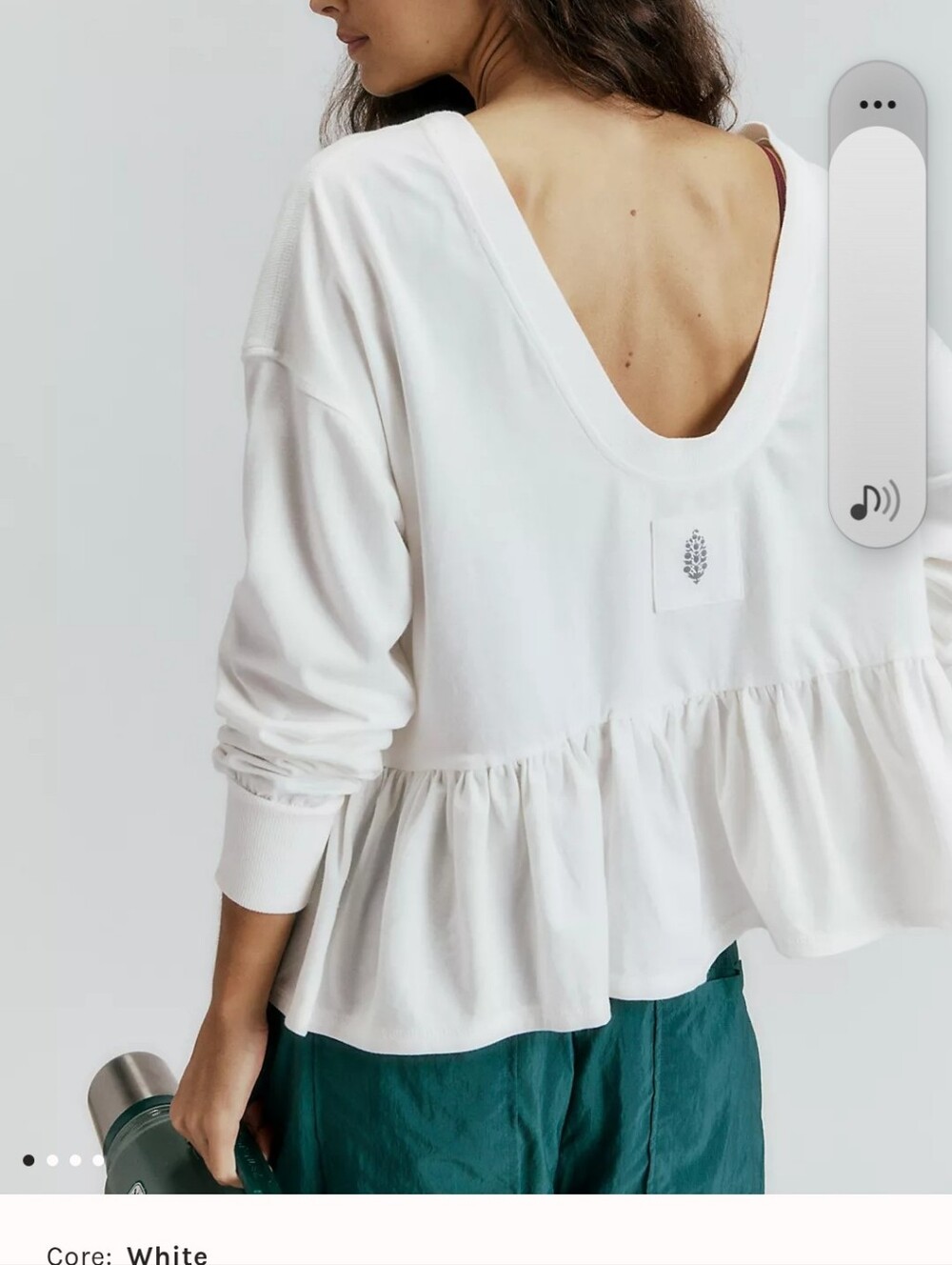 Free People Movement Play Nice Layer In Green Size Medium